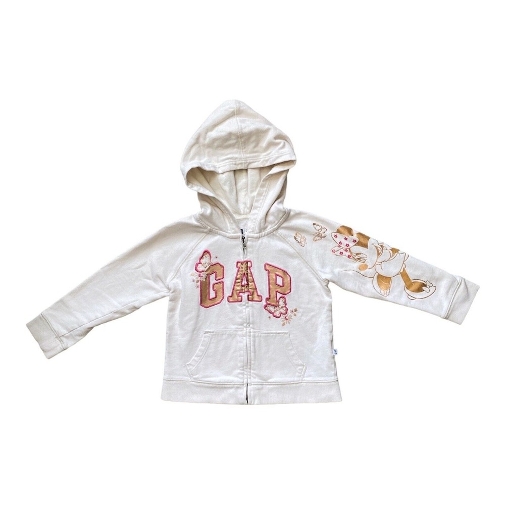 MINNIE MOUSE Hoodie Sweatshirt BABY GAP x DISNEY Size 4T Girls Toddler Kids